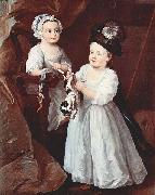 William Hogarth Portat der Lady Mary Grey und des Lord George Grey oil painting